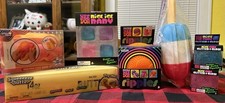 Needoh And Squishy Authentic Lot Of 7 Super Ripple, Bomb Pop, Glitter Cube Nice