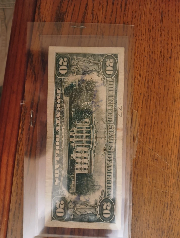 1969 年 20 美元钞票系列 C 签名 Cheryl Ladd/ Diane Padd — 第 2/2 张图片