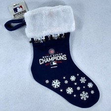 Chicago Cubs 2016 World Series Champions Christmas Stocking MLB Boelter Navy