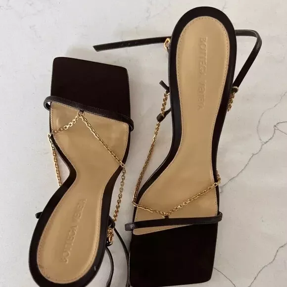 Bottega veneta shop gold sandals