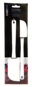 Chef Aid 2 Flexible Spatulas Baking Cookiware Scraping