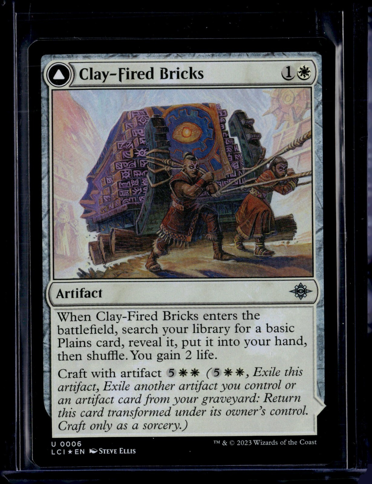 Clay-Fired Bricks - 6 - Foil - LCI - NM - MTG Magic the Gathering