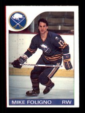 1985-86 O-Pee-Chee #17 Mike Foligno - Crease Free