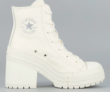 SIZE 10 Women's - CONVERSE Chuck 70 De Luxe Heel Leather Boots Shoes A07127C