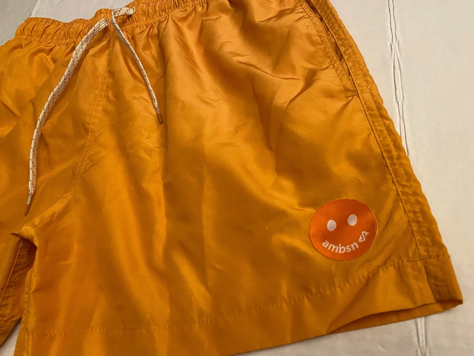 AMBSN Men’s Happy Face Board shorts Yellow Size 30”W EUC - Image 2 of 4