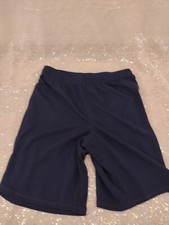Girls Lands End Gym Shorts Navy Size XL Adjustable Waist