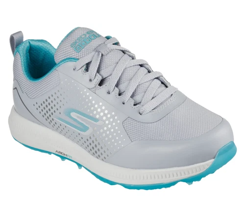 Skechers Women's Go Golf Elite 5 - Sport Golf Shoes Gray / Aqua (123031/GYAQ)