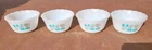 Set of 4 Vintage Anchor Hocking Fire King Atomic Blue Heaven Custard Cups Bowls