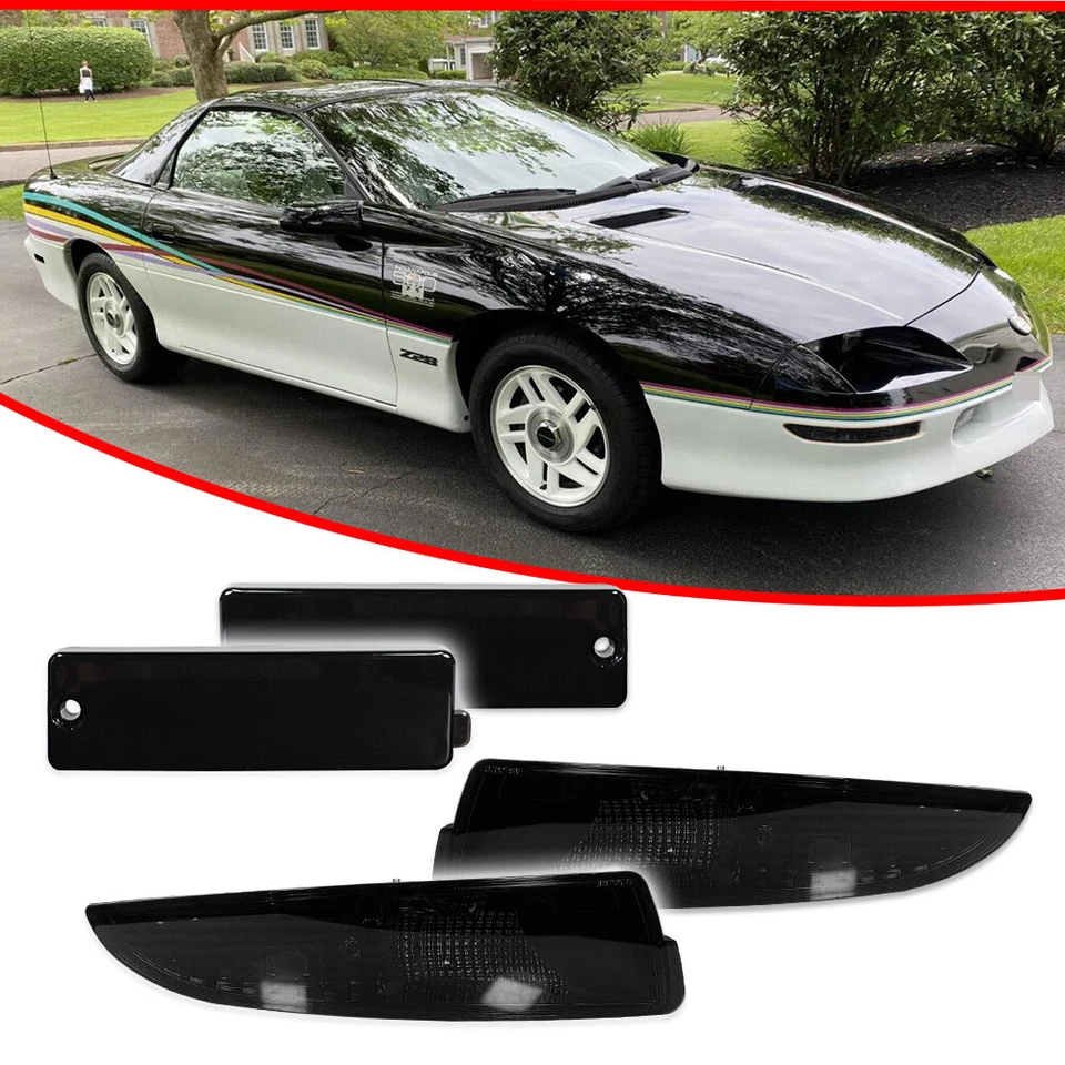 Luces de estacionamiento marcadoras laterales delanteras y traseras para Chevy Camaro 1993-2002 Foto 2 de 4