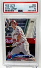 2018 Topps #300 Mike Trout White Jersey PSA 10