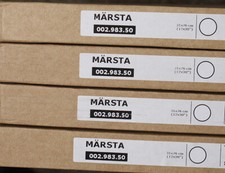Panel de puerta IKEA MÄRSTA MARSTA blanco 002.983.50 una puerta nueva 12X30" 12"X30"