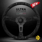 MOMO Ultra 350mm Steering Wheel - Black Edition Microfibre