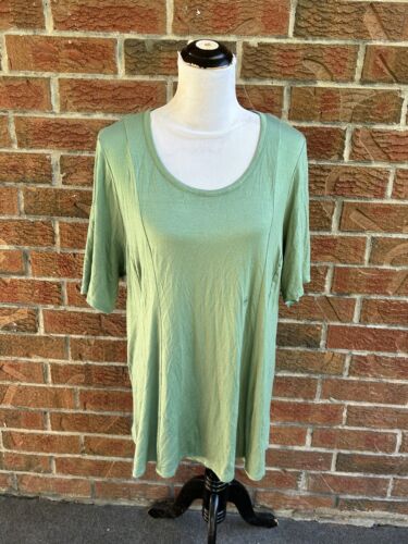 Lane Bryant Swing Collection Crochet Shoulder Tee T-Shirt 14/16 NEW