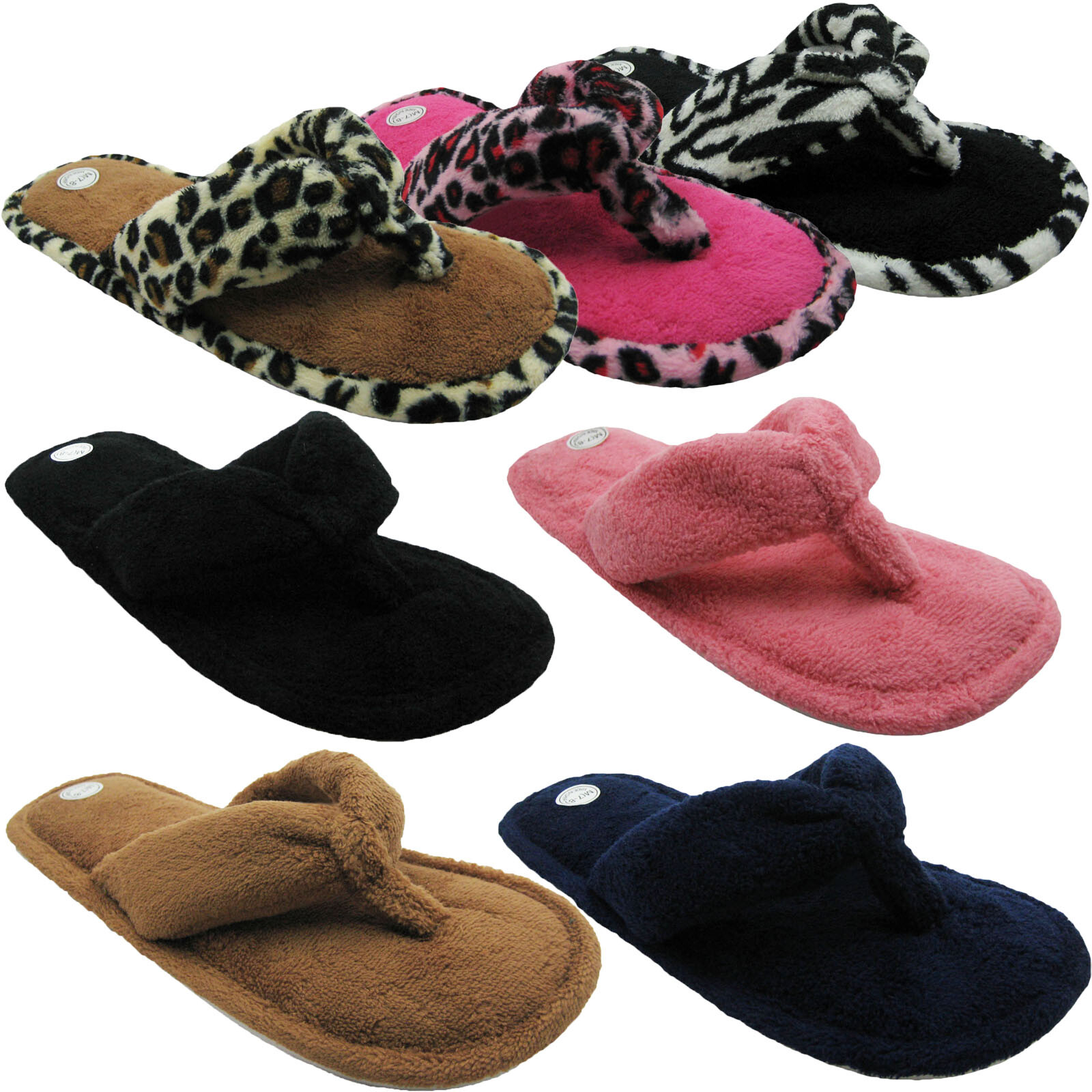 Women’s Fashion Terry Cotton (Animal Printed) Flip Flop House Slippers