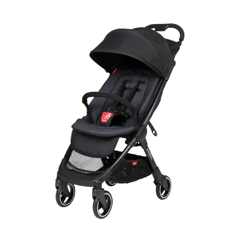 Poussette Phil And Teds Go Black canne ultra légère et compacte pour bébé dès la naissance
