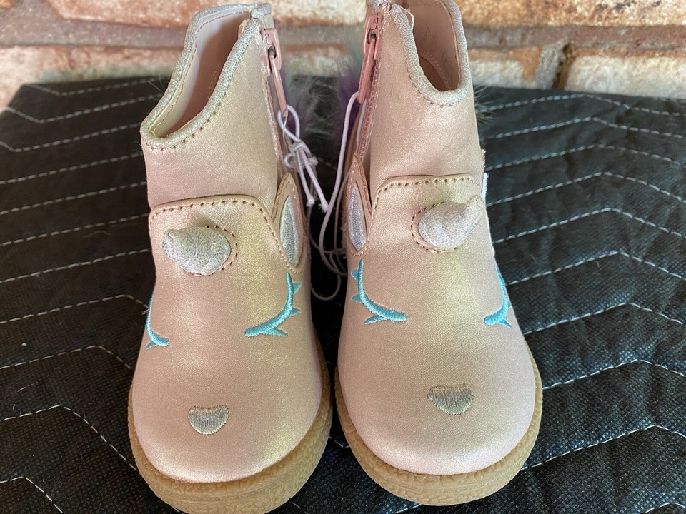 New Cat & Jack Unicorn Boots Size Toddler 5 + Beanie Baby eBay
