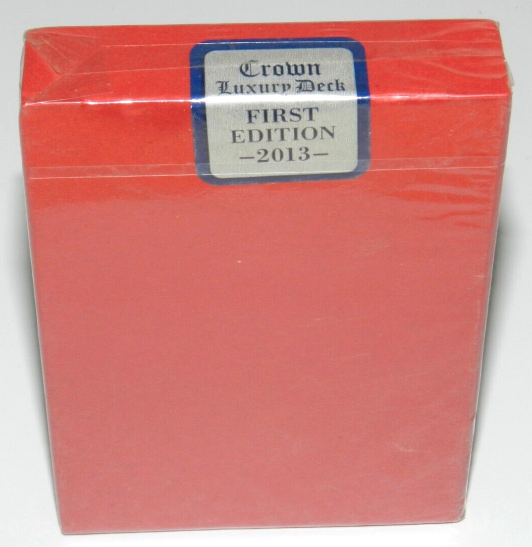 PLAYING CARDS CROWN DECK RED LUXURY DECK NEW BLUE CROWN FIRST