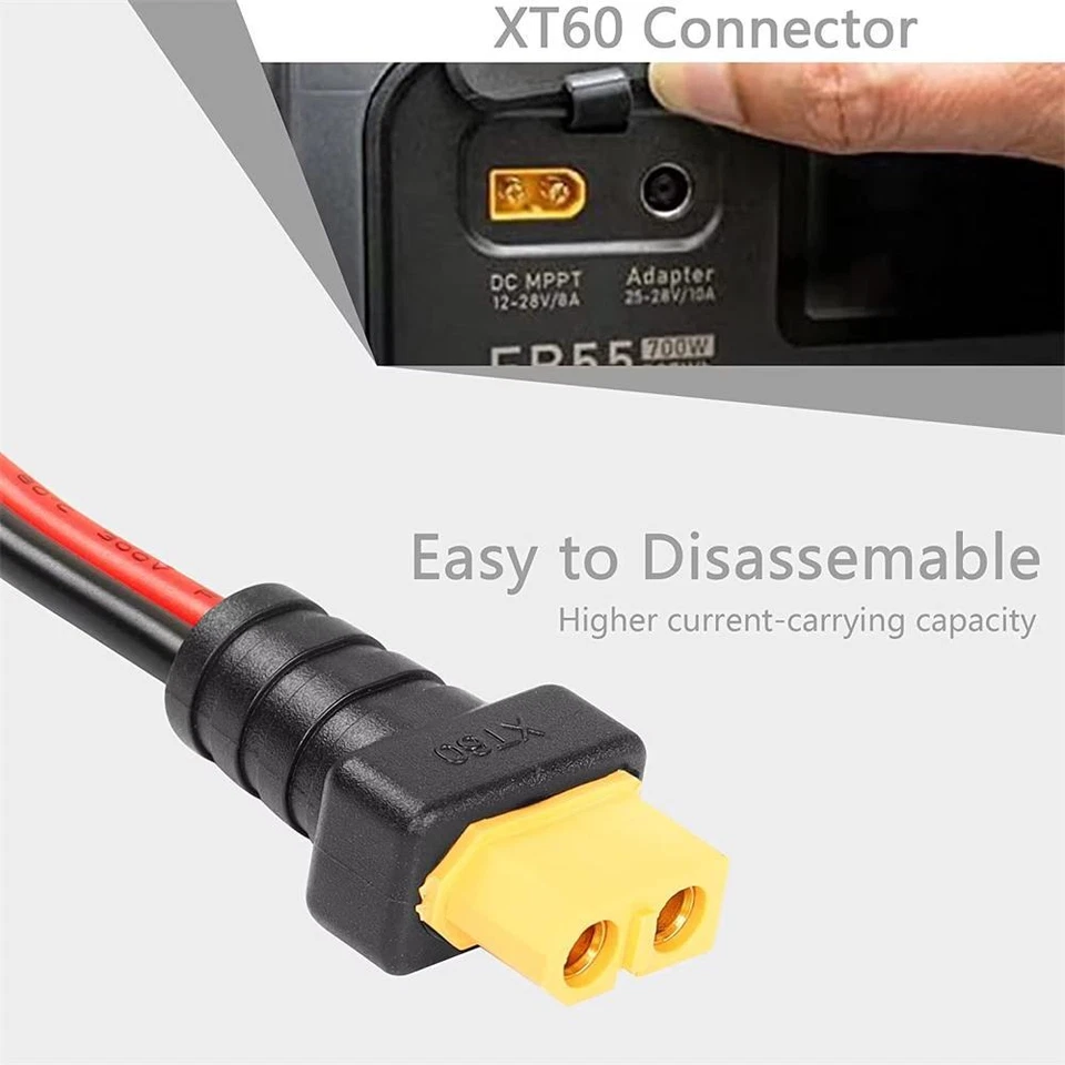 Car Cigarette Lighter Socket female to XT60 Female Connector Charger Cable 12AWG - Image 3 of 4