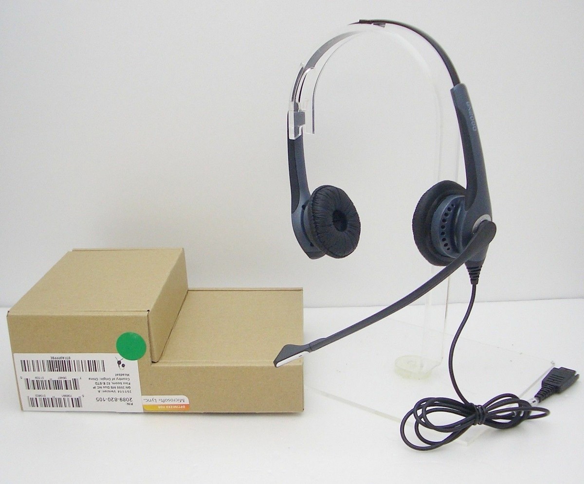 Jabra GN2000 Duo Flex Boom Noise-Cancelling QD Headset 2089-820