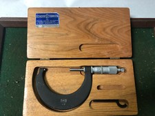 MACHINIST LATHE MILL Scherr Tumic Carbide Tip 3"  Micrometer Gage Gauge BkCs