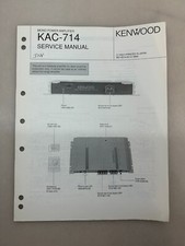 Kenwood KAC-714 Original Service Manual Free Shipping