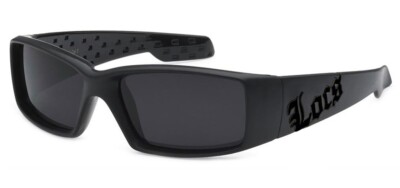 Locs 9052 Matte Sunglasses Black out LOGO | Hardcore Gangster