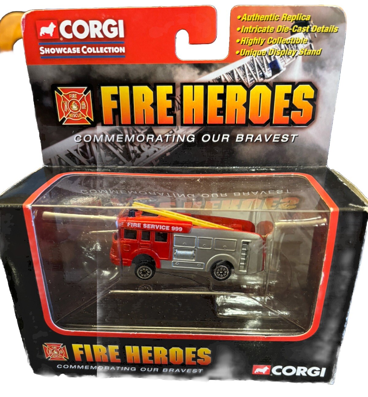 Vintage Corgi Fire Engine 90030 Fire Service 999 in the original box