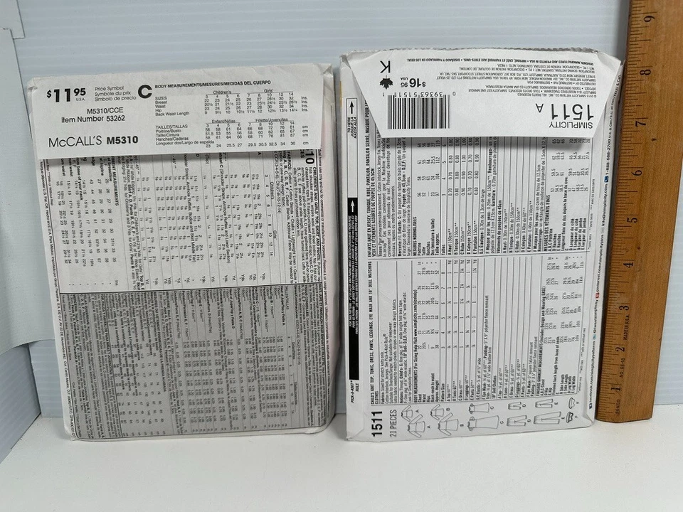 9 Girls McCall's Simplicity Butterick Sewing Patterns UNCUT Girls Sz 2-8 Dress - Image 3 of 4