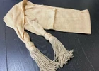Civil War "BUFF" General / Staff Officer WOOL Sash - 90" long - NEW