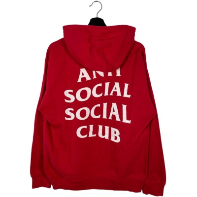 Anti Social Social Club Goodbye Motion graphic hoodie red mens