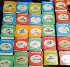 SPECIAL PRICE Aeolian & Q.R.S Player Piano Rolls - Must purchase 5 for the price