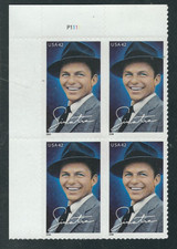 Scott  #4265... 42 Cent.... Frank Sinatra... Plate Block