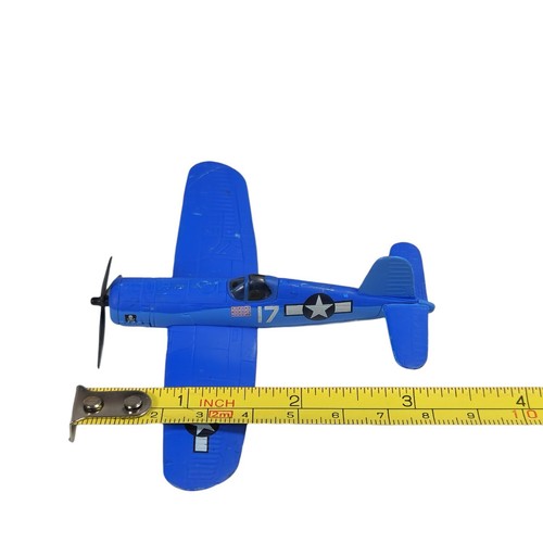 Vought F4U-4 Corsair WWII Fighter Plane Blue Diecast Replica with Stand by Corgi - Picture 9 of 11