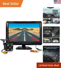 HD Night Vision Car Backup Camera System with 5in Monitor - IP69 Waterproof