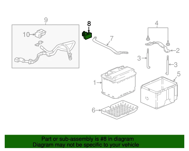 Genuine OEM Battery Current Sensor For 2019-2020 Honda Accord 2.0L 1.5L  - Image 2 of 2