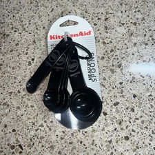 KitchenAid Classic Measuring Spoons, Set of 5, Black