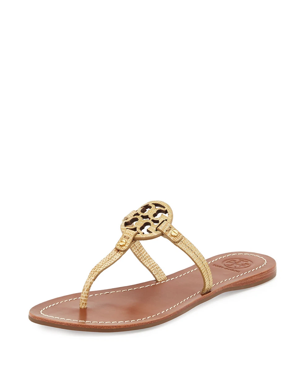 Tory Burch Miller Flat Thong Sandals - Brown