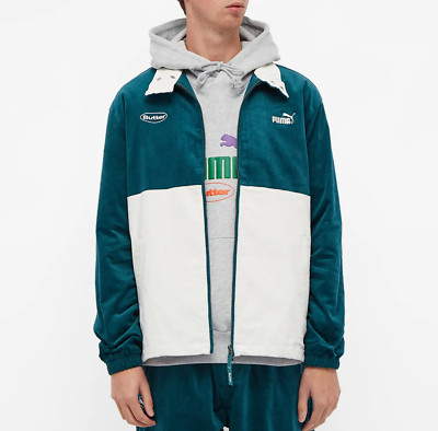 Puma x Butter Deep Teal Men's Zip-Up Track Top 532436 40 Peacoat Size XXL (2XL)