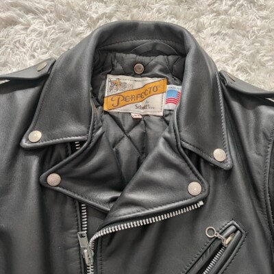 Schott Perfecto Double Leather Riders Jacket Size 32 Made in USA
