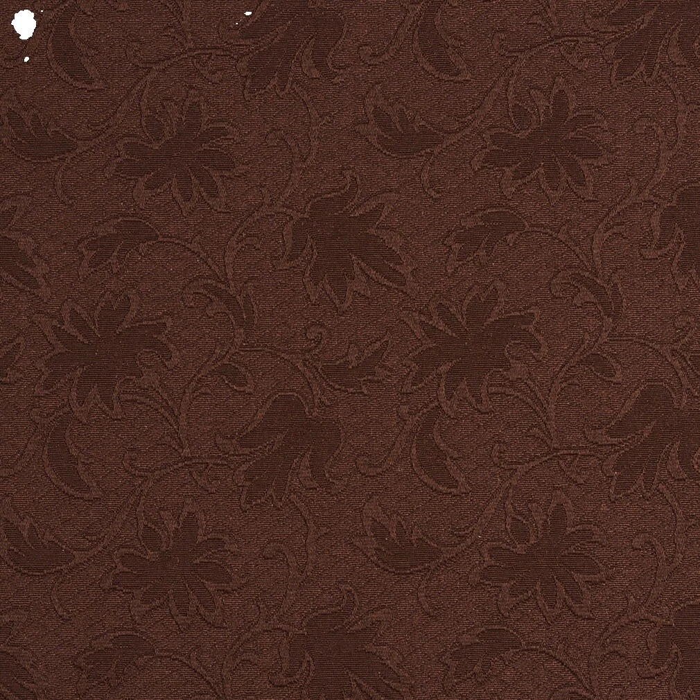 提花花卉棕色面料