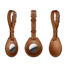 Leather Case Cover Airtags Luggage Tag / Bag For Apple AirTag Charm Sleeve Shell