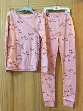 New Carter's Girls Horse Pajama 2pc Set Snug fit Long Sleeve Long Pants