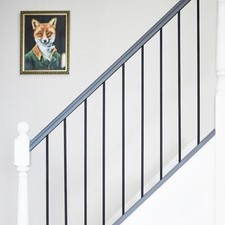 Deluxe Straight Design Metal Stair Spindle - Spindle Only