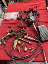Foredom SR Rotary Tool With FCT-1 Foot Control 44T Shaft Extensions Lots Extras 