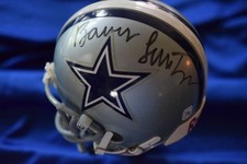 Barry Switzer Beckett BAS Autograph Mini Helmet Signed Cowboys