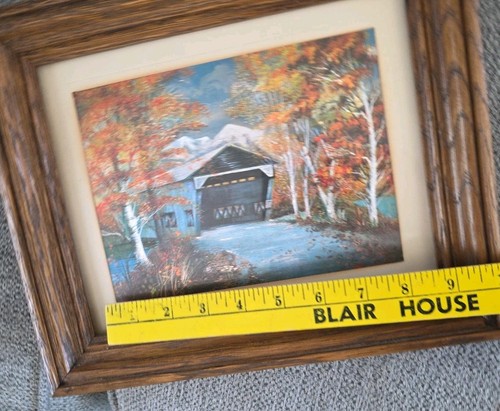 Vintage Dufex Foil Covered Bridge Print 6"x8" - Picture 5 of 6