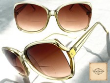 Oversized Classic True Vintage Retro BIFOCAL READING SUN GLASSES READERS 2.00
