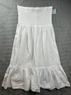 Shade & Shore Womens XL 16 White Convertible Swim Cover Up Dress Skirt