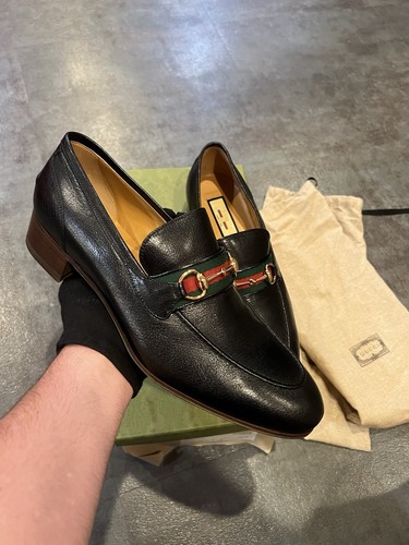 $950 RARE Gucci Horsebit Round Toe Loafers black, EUR 47 US 13.5 UK 13