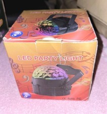 NEW IN BOX Disco Party Lights Strobe LED DJ Ball Sound Activated Bulb Dance